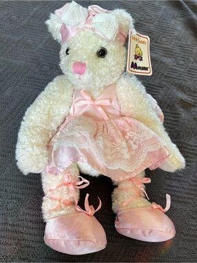 🩰 Vintage "Chloe Ballerina" Lamb Plush Stuffed Animal Toy Doll